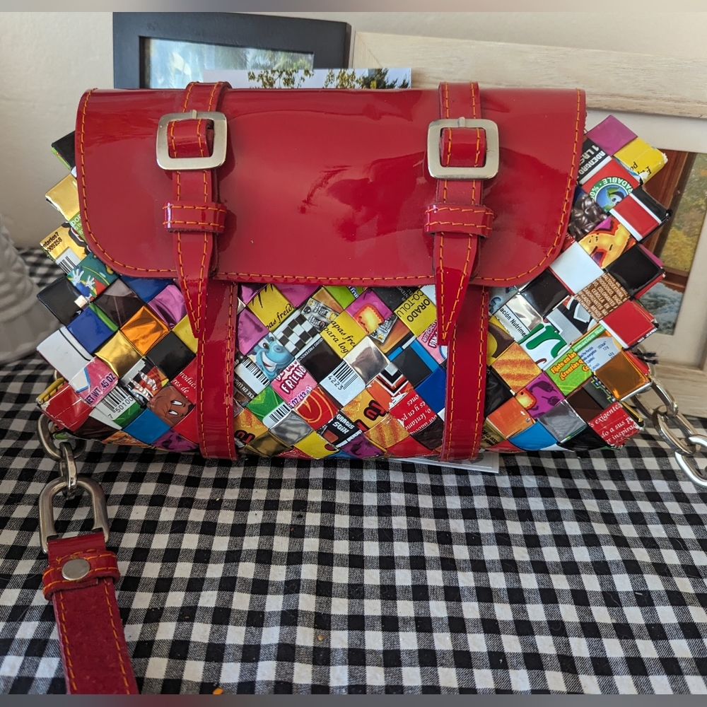 Nahui Ollin Candy Wrapper Purse Handbag